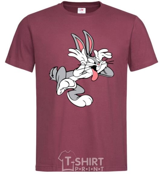 Men's T-Shirt Bugs Bunny burgundy фото