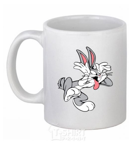 Ceramic mug Bugs Bunny White фото