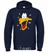 Men`s hoodie Daffy Duck navy-blue фото