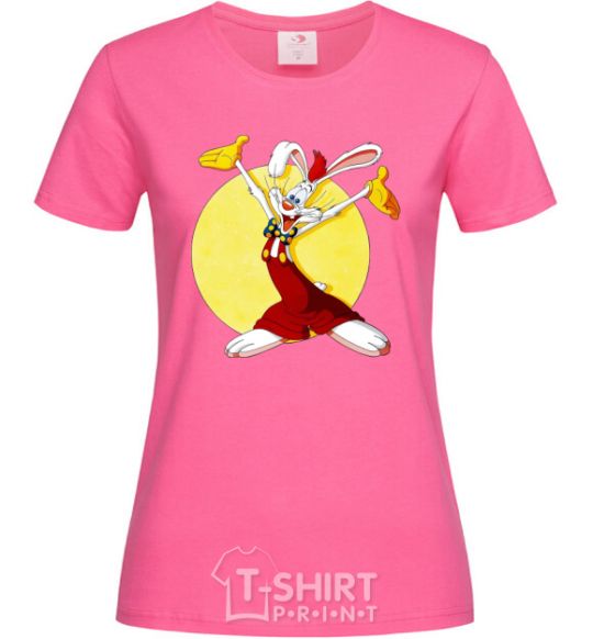 Женская футболка Roger Rabbit (Кролик Роджер) Ярко-розовый фото