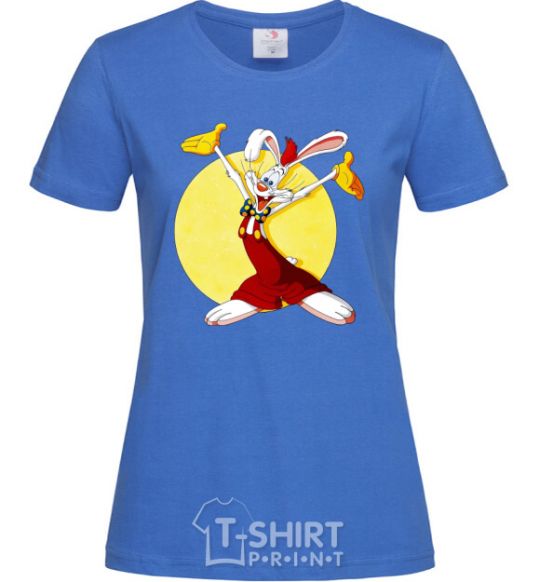 Women's T-shirt Roger Rabbit royal-blue фото