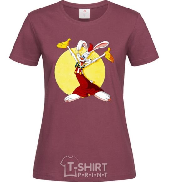 Женская футболка Roger Rabbit (Кролик Роджер) Бордовый фото