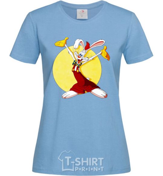 Women's T-shirt Roger Rabbit sky-blue фото