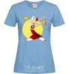 Women's T-shirt Roger Rabbit sky-blue фото