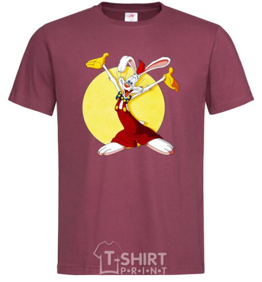 Men's T-Shirt Roger Rabbit burgundy фото