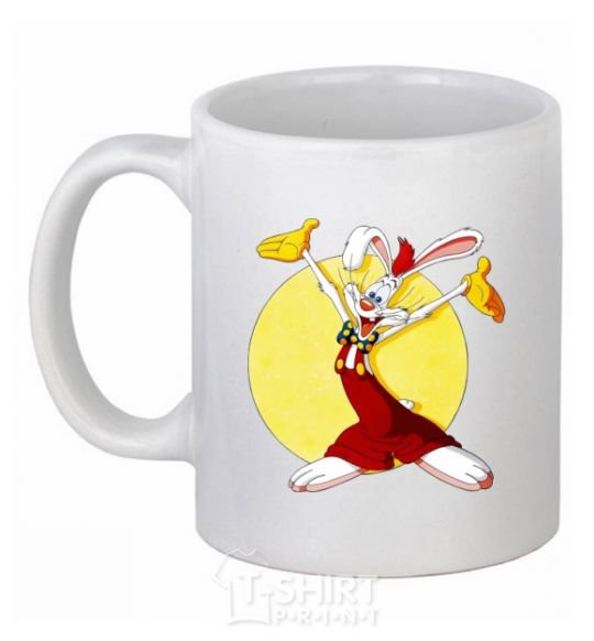 Ceramic mug Roger Rabbit White фото