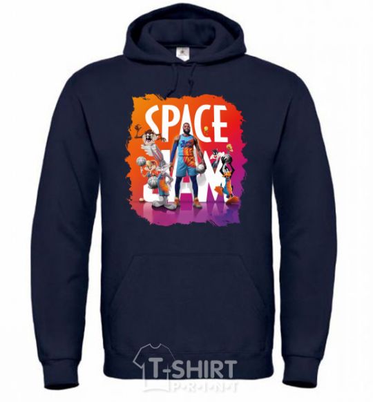 Men`s hoodie LeBron James (Space Jam) navy-blue фото