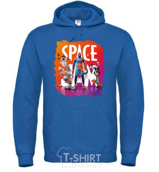 Men`s hoodie LeBron James (Space Jam) royal фото