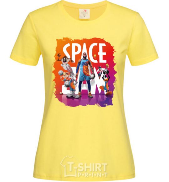 Женская футболка LeBron James (Space Jam) Лимонный фото