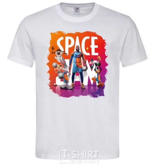 Мужская футболка LeBron James (Space Jam) Белый фото