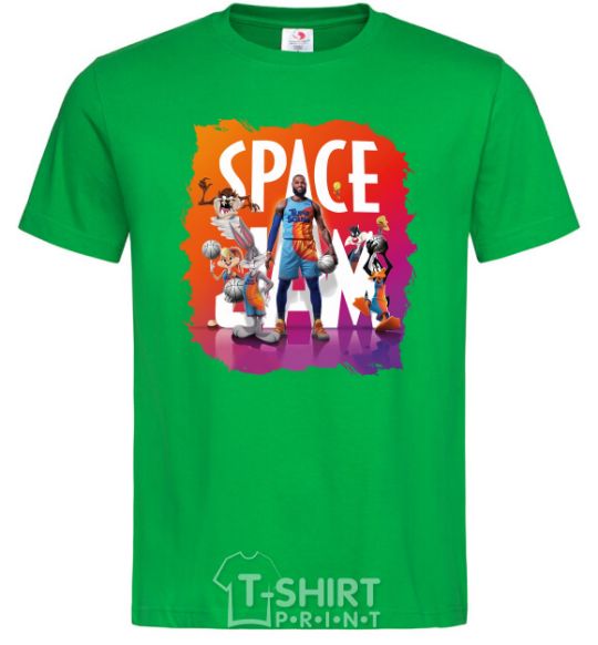 Мужская футболка LeBron James (Space Jam) Зеленый фото