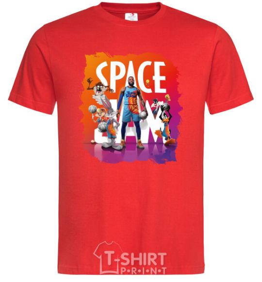 Мужская футболка LeBron James (Space Jam) Красный фото