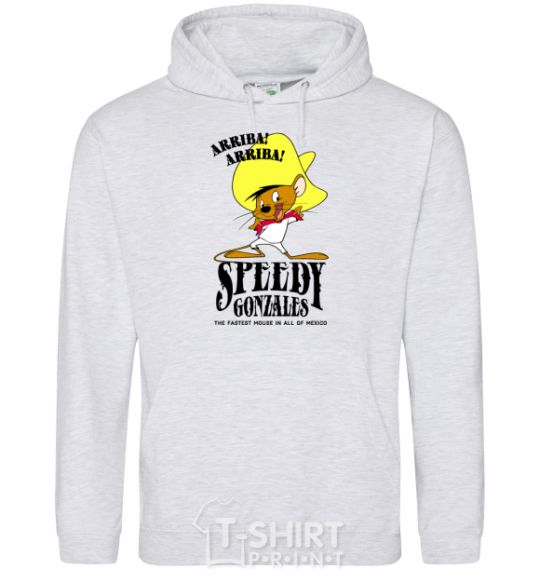 Men`s hoodie Speedy Gonzales sport-grey фото