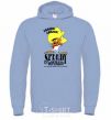 Men`s hoodie Speedy Gonzales sky-blue фото