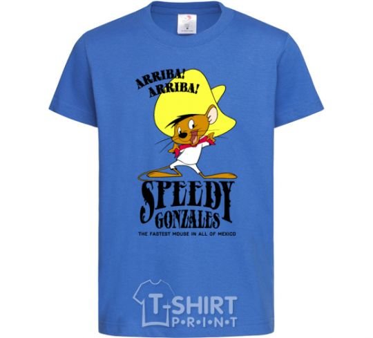 Kids T-shirt Speedy Gonzales royal-blue фото