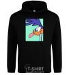 Men`s hoodie Road Runner black фото