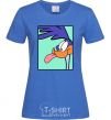 Women's T-shirt Road Runner royal-blue фото