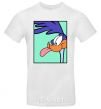 Men's T-Shirt Road Runner White фото