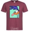 Men's T-Shirt Road Runner burgundy фото