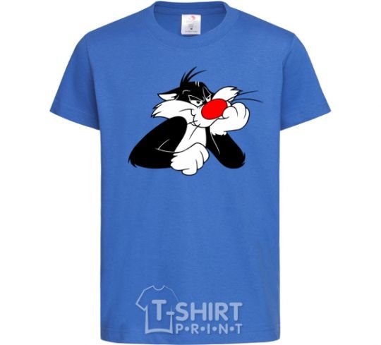 Kids T-shirt Sylvester Cat royal-blue фото