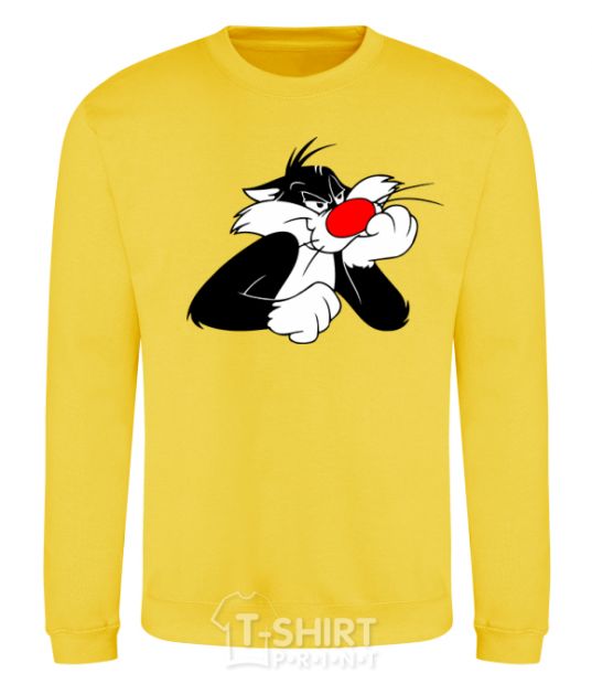 Sweatshirt Sylvester Cat yellow фото