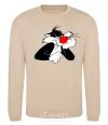 Sweatshirt Sylvester Cat sand фото