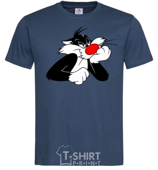 Men's T-Shirt Sylvester Cat navy-blue фото