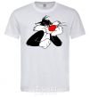Мужская футболка Sylvester Cat Белый фото