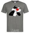 Men's T-Shirt Sylvester Cat dark-grey фото