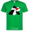 Men's T-Shirt Sylvester Cat kelly-green фото