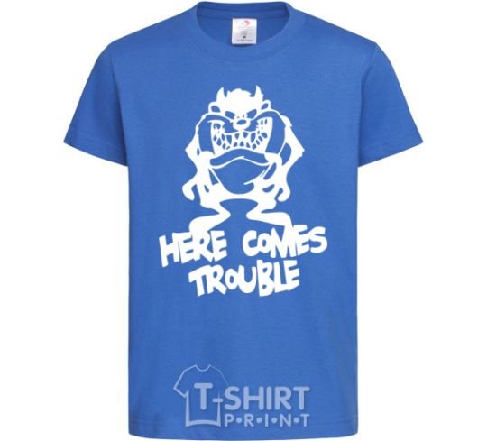 Kids T-shirt Tasmanian Devil royal-blue фото