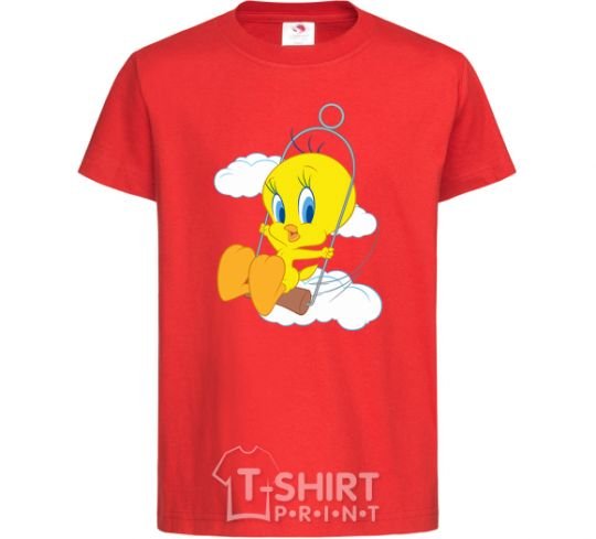 Kids T-shirt Tweety Bird red фото