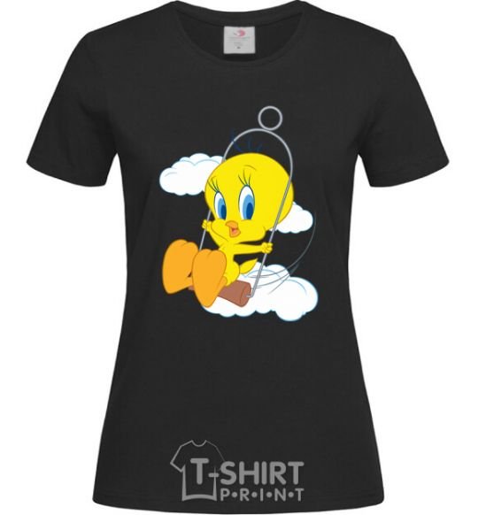Женская футболка Твити (Tweety Bird) Черный фото