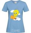 Women's T-shirt Tweety Bird sky-blue фото