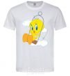 Men's T-Shirt Tweety Bird White фото