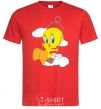 Men's T-Shirt Tweety Bird red фото