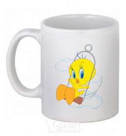 Ceramic mug Tweety Bird White фото
