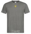 Men's T-Shirt Coat of arms small print dark-grey фото