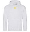 Men`s hoodie Coat of arms small print sport-grey фото