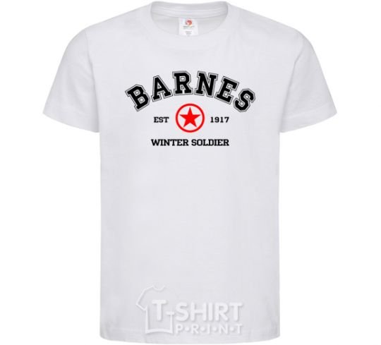 Детская футболка Barnes Зимній солдат Белый фото