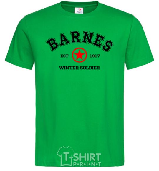 Мужская футболка Barnes Зимній солдат Зеленый фото