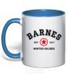 Mug with a colored handle Barnes The Winter Soldier royal-blue фото