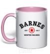 Mug with a colored handle Barnes The Winter Soldier light-pink фото