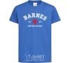 Детская футболка Barnes Зимній солдат Ярко-синий фото