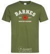Мужская футболка Barnes Зимній солдат Оливковый фото