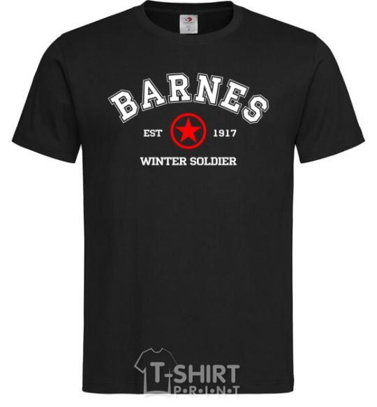 Мужская футболка Barnes Зимній солдат Черный фото
