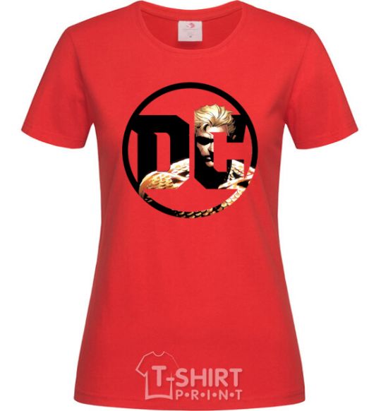 Женская футболка Аквамен Красный фото