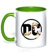 Mug with a colored handle Aquaman kelly-green фото