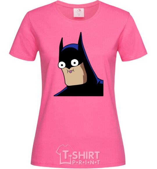 Женская футболка Бетмен веселий Ярко-розовый фото