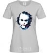 Women's T-shirt The joker is drawn grey фото